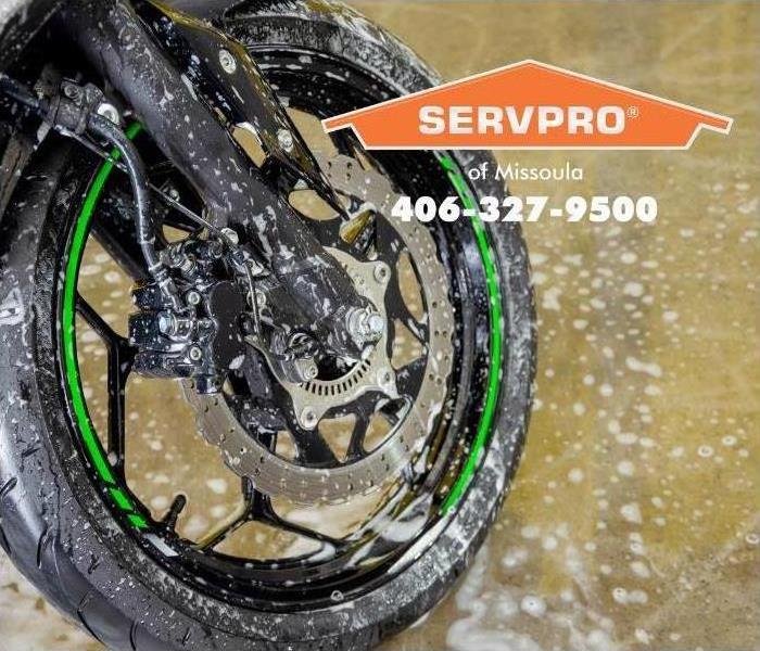 bike tire in water 